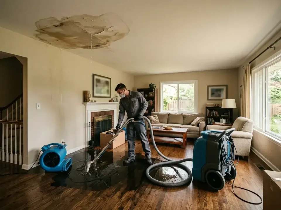 attic-pipe-burst-ceiling-drip-008 — frequently asked questions, Water Damage Restoration & Carpet Care in Abingdon, IL